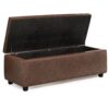 Hamilton - Storage Ottoman - Distressed Umber Brown - Image 3