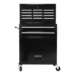 High Capacity Rolling Tool Chest With Wheels And Drawers, 8 Drawer Tool Storage Cabinet - Black