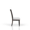 Upholstered Seat Ladderback Side Chair - Coffee - Image 3