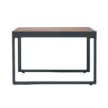 4 Piece L-Shaped Patio Wicker Outdoor 5 Seater Sectional Sofa Seating Group Conversation Sets With Side Table & Cushions - Dark Gray - Image 9