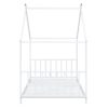 Twin Size Metal House Platform Bed - White - Image 5