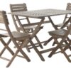 Positano - Foldable Dining Set - Gray - Image 3