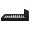 Queen Size Upholstered Platform Bed - Black - Image 10