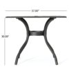 Enchantia - Outdoor Square Dining Table With Weave Tabletop And Flared Legs - Copper - Image 3