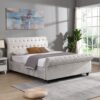Hartfried - Queen Size Upholstered Storage Bed - Beige - Image 2