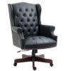 Executive Office Chair, High Back Reclining Comfortable Desk Chair With Smooth Glide Caster Wheels - Black - Image 3