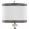 Diamond - Torch Crystal Contemporary Table Lamp (Set of 2) - Clear / Off White / Dark Gray / Polished Nickel - Image 4