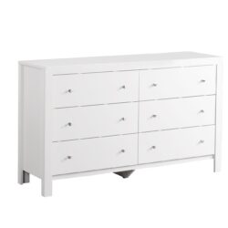 Elegant Transitional Dresser - White