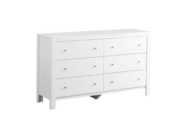 Elegant Transitional Dresser - White