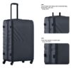 3 Piece Luggage Sets, Lightweight Suitcase With Two Hooks, Spinner Wheels, Tsa Lock, (20/24/28) - Black - Image 20