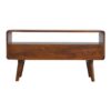 Curved Media Unit - Chestnut - Image 4