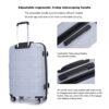 Hardshell Suitcase Spinner Wheels Pp Luggage Sets Lightweight Durable Suitcase With Tsa Lock, 3 Piece Set (20/24/28) - Silver - Image 10