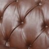 Contemporary Club Chair With Button Tufting And Birch Wood Legs - Dark Brown - Image 12