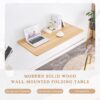 Laundry Room Folding Table Wall Mounted, Folding Table For Small Spaces, Fold Down Desk, Workbench, Addition To Garage & Shed - Burly Wood - Image 9