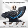 Bosscare - 3D Zero Gravity Massage Chair, Full Body Shiatsu Recliner With App - Black - Image 4