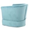 Zeniqua - Upholstered Velvet Swivel Chair With Loose Cover - Blue - Image 6