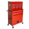High Capacity Rolling Tool Chest With Wheels And Drawers, 8 Drawer Tool Storage Cabinet - Red - Image 7