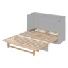 Queen Murphy Bed With Large Drawers - Gray - Image 5