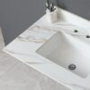Vanity Top, Sintered Stone - Carrara White With Veins - Image 7