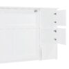 Full Size Murphy Bed With Drawers, Cabinets And USB Ports - White - Image 15