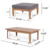 Urbanek - Acacia Wood Outdoor Conversation Set - Teak - Image 3