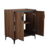 30" Bathroom Vanity Freestanding Cabinet With 2 Doors - Brown - Image 6
