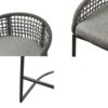 Coastal Design Woven Counter Stool - Dark Gray - Image 8