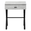 Accent Side Table, 1 Storage Drawer, Contemporary And Modern - Gray - Image 2
