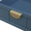 2 Drawer Side Table, American Style, End Table, Suitable For Bedroom - Blue - Image 17