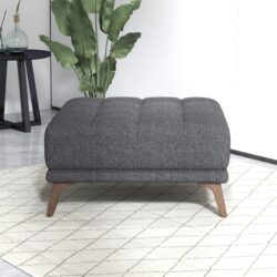 Addison - Square Upholstered Ottoman - Dark Gray