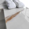 Vanity Top, Sintered Stone - Carrara White With Veins - Image 10