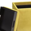 Rockwood - Cube Storage Ottoman With Tray - Dijon Yellow - Image 5