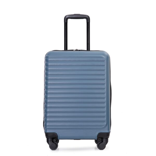 20" Carry On Luggage Lightweight Suitcase, Spinner Wheels - Blue