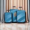3 Piece Luggage Sets Lightweight Suitcase With Two Hooks, Spinner Wheels, (20/24/28) - Dark Blue - Image 2