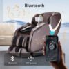 Bosscare - 2023 New Massage Full Body Chairs With Ai Voice, App Control Zero Gravity Shiatsu Recliner Massage Chair - Brown - Image 2