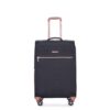 4 Piece Set (16/20/24/28), Softshell Suitcase Spinner Wheels Terylene Luggage Sets Carry On Suitcase Luggage Lightweight Durable Suitcase - Black - Image 13