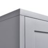 Metal Kitchen Storage Cabinet, Kitchen Pantry Storage Cabinet With Doors And Shelves, Storage Cabinet With Adjustable Leveling Foot For Kitchen, Living Room And Dining Room - Gray - Image 4