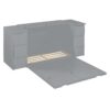 Full Size Murphy Bed With Drawers, Cabinets, And USB Ports - Gray - Image 5