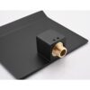 Modern Wall Mount Bathtub Faucet With Waterfall Tub Spout And Single Handle Stainless Steel - Matte Black - Image 7