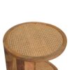 Close Knit Corner End Table - Oak - Image 8