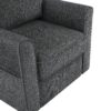 360 Degree Swivel Chair Accent Barrel Armchair With Side Pockets, Compact Design For Living Room, Bedroom, Office - Gray - Image 23