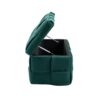 Upholstered Fabric Storage Ottoman Bench With Safety Hinge For Living Room & Bedroom - Green - Image 21