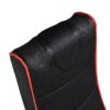 Foldable Gaming Chair With Onboard Speakers, Bluetooth Connection - Black / Red - Image 10