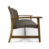 Outdoor 3 Seater Sofa With Rattan Cover - Gray - Image 6