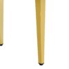 (Set of 4) Backrest Chairs With Gold Metal Legs A Perfect Match, Suitable For Minimalist And Contemporary Home Decor Styles - White / Gold - Image 17