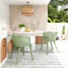 Milan - Outdoor Dining Chair (Set of 2) - Green - Image 2