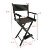 Casual Home Director's Chair, Foldable Style, Suitable For Adults (Set of 2) - Black - Image 9