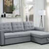 Avery - Sleeper Sectional Sofa With Reversible Storage Chaise - Light Gray - Image 5
