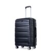 Luggage Set Of 5 Pieces, Expandable Hard Pc Luggage Set With Tsa Lock For Rotating Wheels, Lightweight Rolling Luggage - Black - Image 12