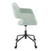 Margarite - Contemporary Adjustable Office Chair - Black / Light Green - Image 2